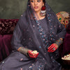 Dhiyona IE Floral Embroidered Thread Work Straight Kurta With Trousers & Dupatta