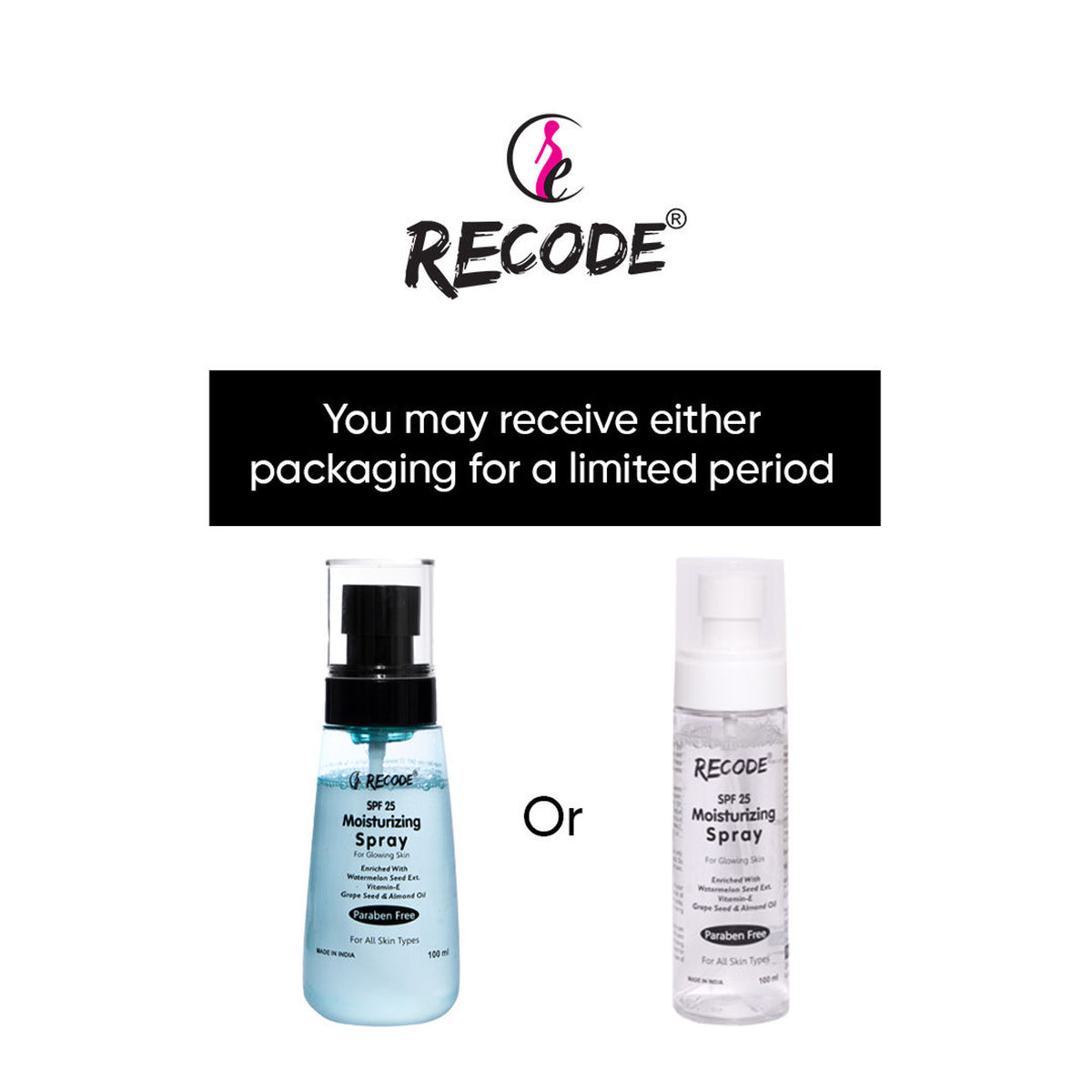Recode SPF 25 Moisturizer Spray