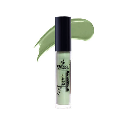 Recode Ace Of Base Concealer in shade 07 Green, creamy makeup product for blemish and redness coverage.