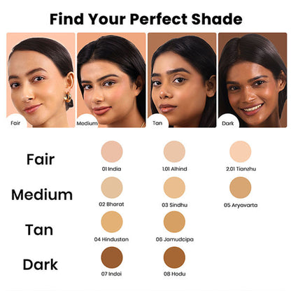 Recode HD Luminous Matte Foundation - 04 Hindustan