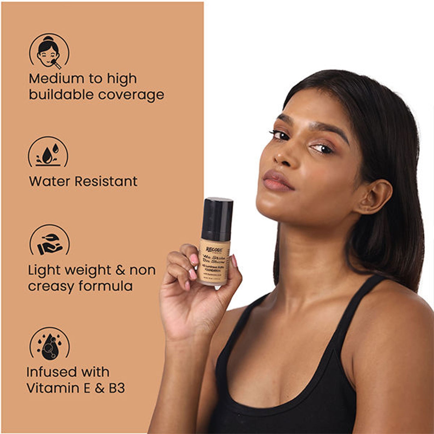 Recode HD Luminous Matte Foundation - 08 Hodu