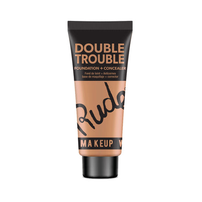 Rude Cosmetics Double Trouble Foundation + Concealer - Suede 15