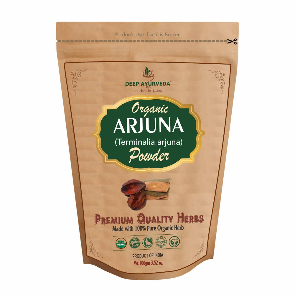 Deep Ayurveda Organic Arjuna Bark Powder - Indyancart