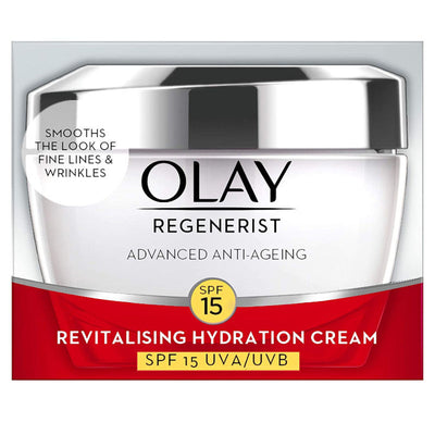 Olay Regenerist Revilatising Hydration Day Cream With Spf 15 For Plump Skin With Niacinamide