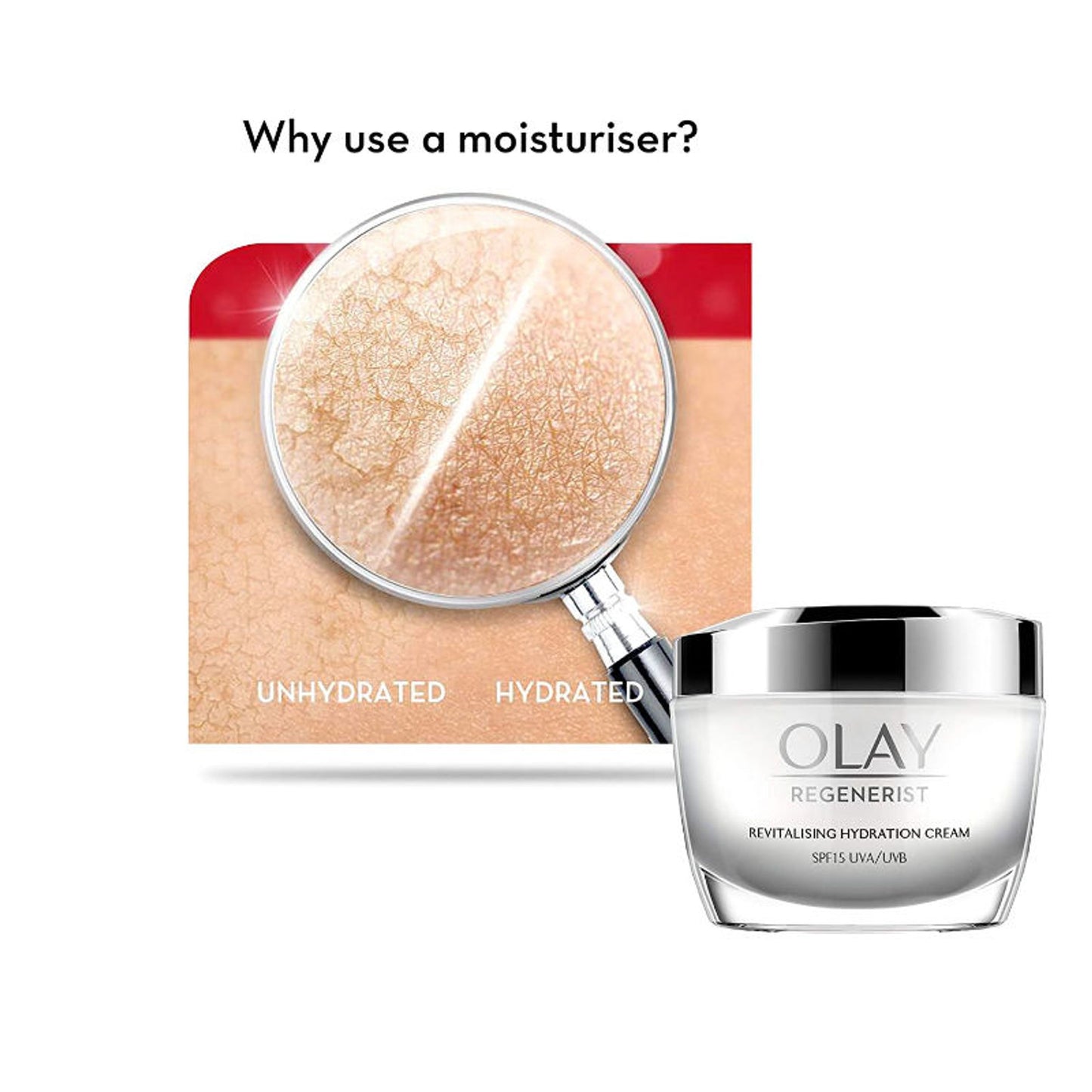 Olay Regenerist Revilatising Hydration Day Cream With Spf 15 For Plump Skin With Niacinamide