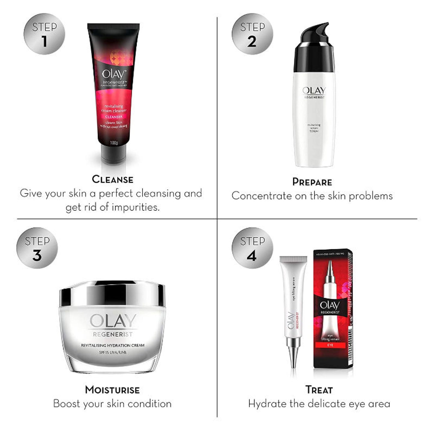 Olay Regenerist Revilatising Hydration Day Cream With Spf 15 For Plump Skin With Niacinamide