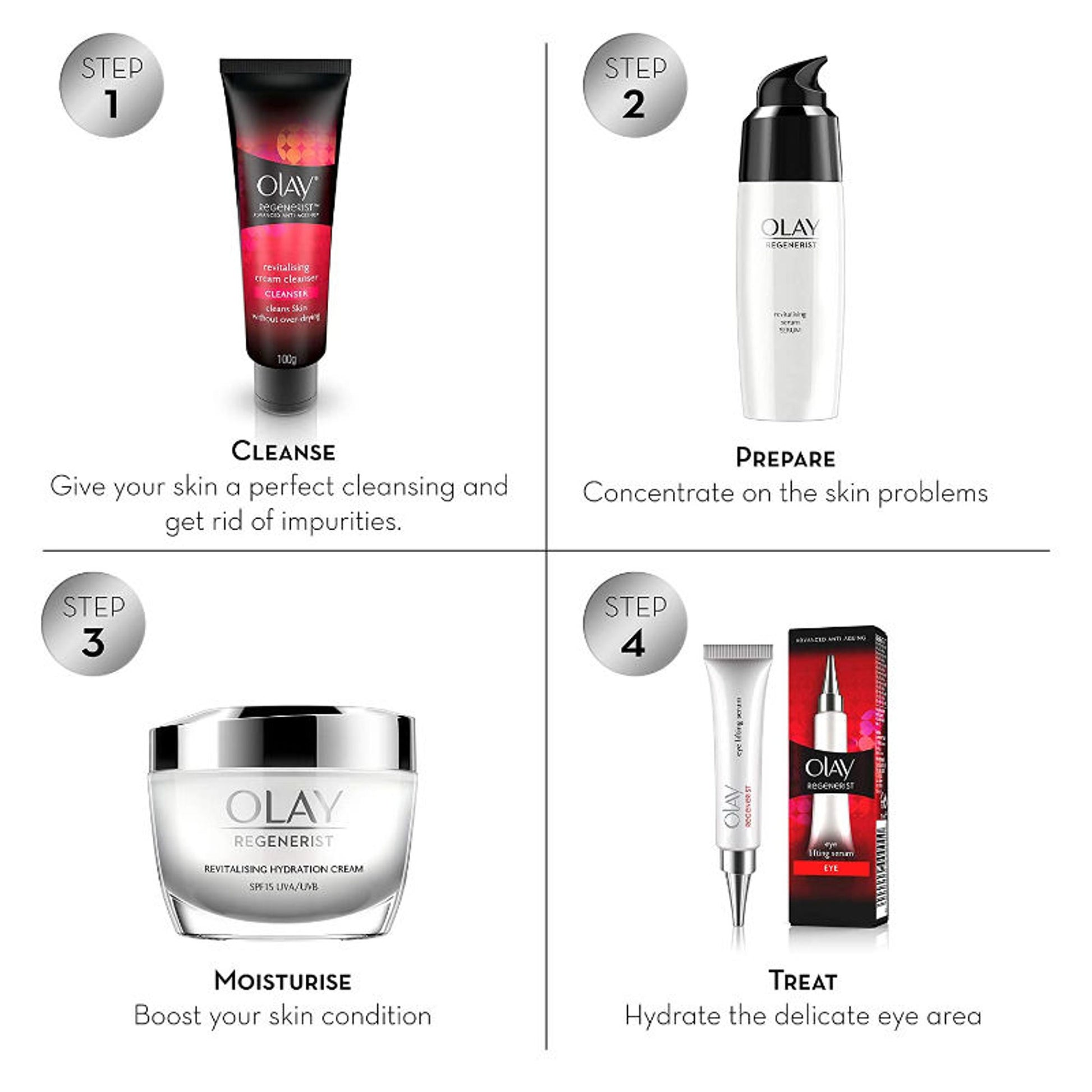 Olay Regenerist Revilatising Hydration Day Cream With Spf 15 For Plump Skin With Niacinamide