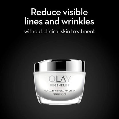 Olay Regenerist Revilatising Hydration Day Cream With Spf 15 For Plump Skin With Niacinamide
