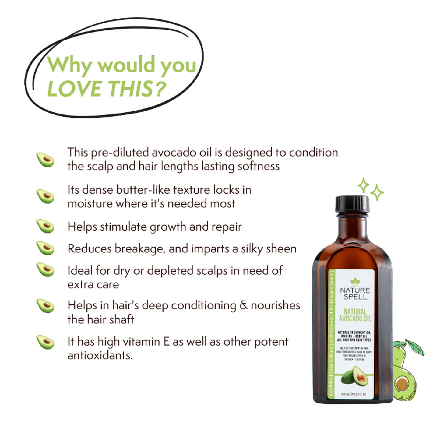Nature Spell Avocado Hair Oil