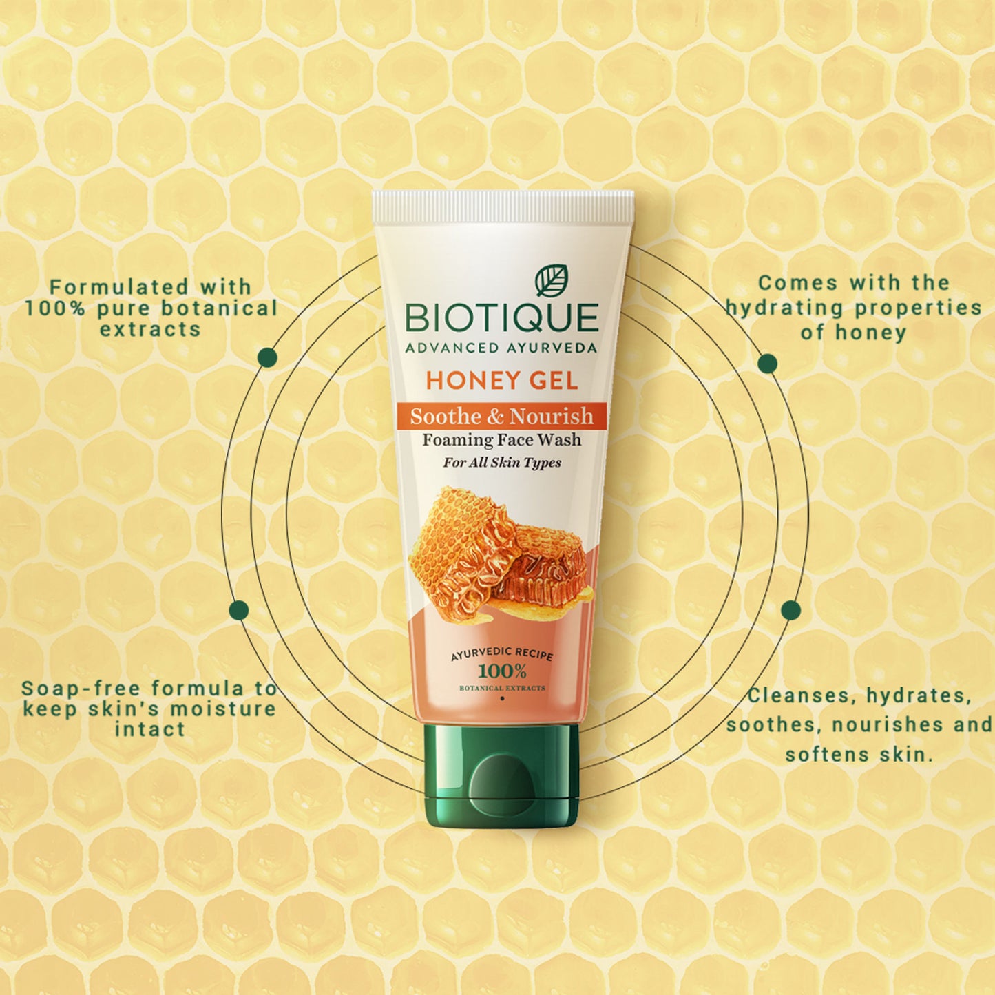 Biotique Bio Honey Gel Refreshing Foaming Face Wash