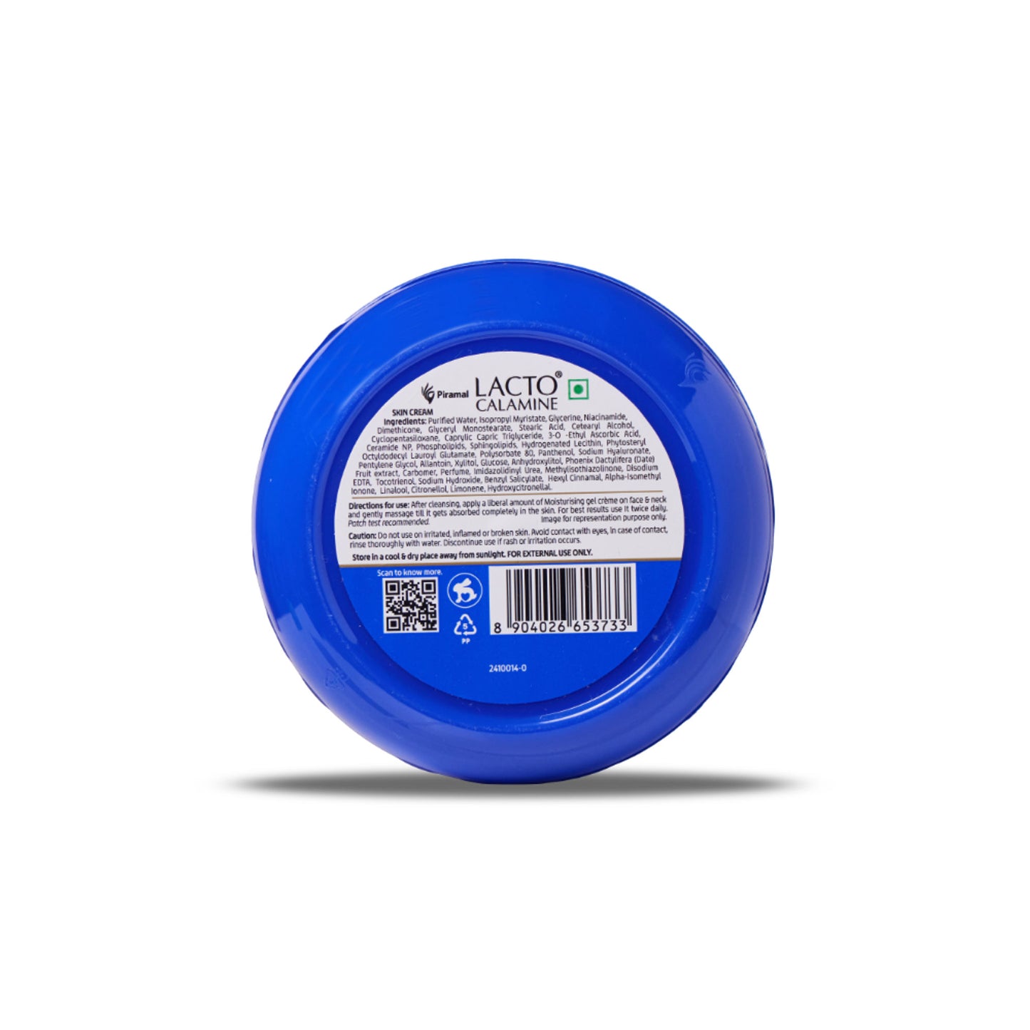 Lacto Calamine Pro Ceramides Light Moisturiser Gel Creme with Niacinamide- Barrier Repair- Oily Skin