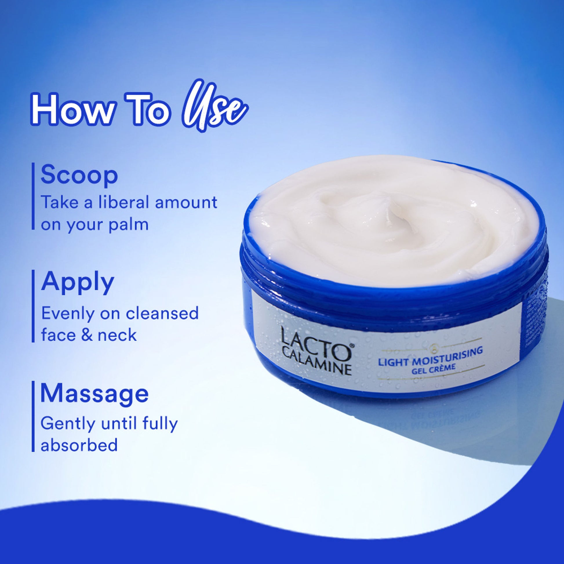 Lacto Calamine Pro Ceramides Light Moisturiser Gel Creme with Niacinamide- Barrier Repair- Oily Skin