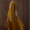 Dhiyona IE Floral Embroidered Thread Work Straight Kurta With Palazzo & Dupatta