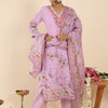 Dhiyona IE Women Floral Printed Regular Thread Work Linen Kurta with Trousers & With Dupatta