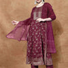 Dhiyona SN Women's Floral Woven Design Kurta with Trouser & Dupatta