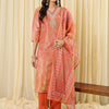 Dhiyona IE Women Ethnic Motifs Regular Thread Work Kurta with Trousers & With Dupatta