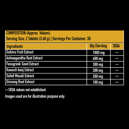 HK Vitals Testo Bold Tablets - Indyancart