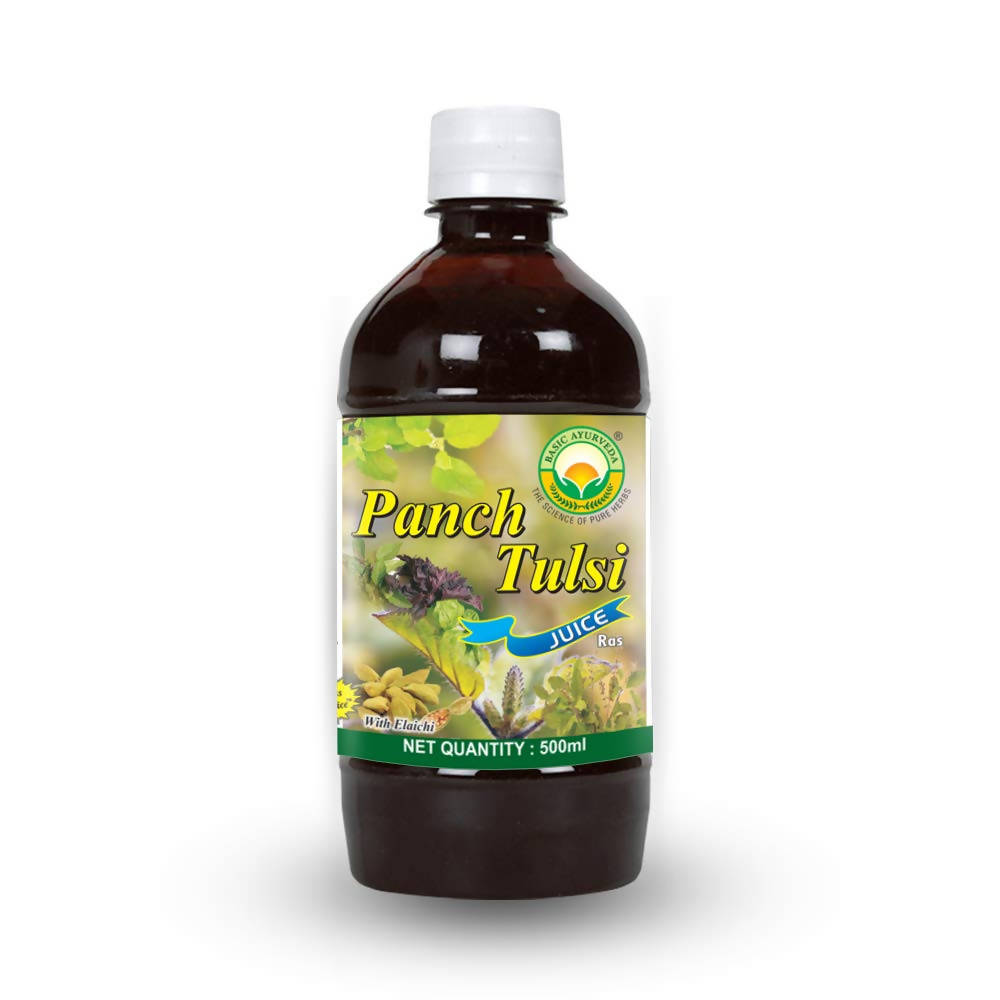 Basic Ayurveda Panch Tulsi Juice Ras - Limited Time Offer