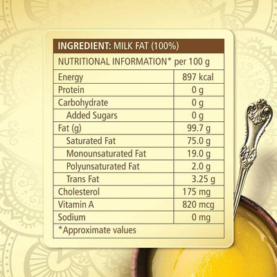 Dabur 100% Pure Daanedaar Cow Ghee | Cultured Cow Ghee | Pure and Natural Cow Ghee