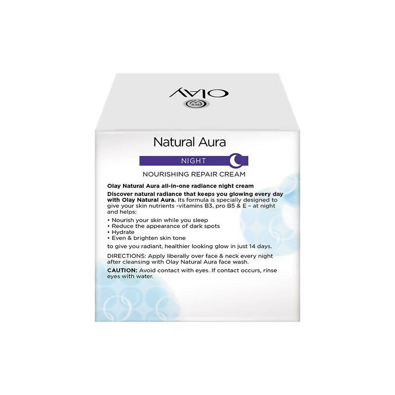 Olay Natural Aura 7 In One Night Nourishing Repair Cream - Indyancart