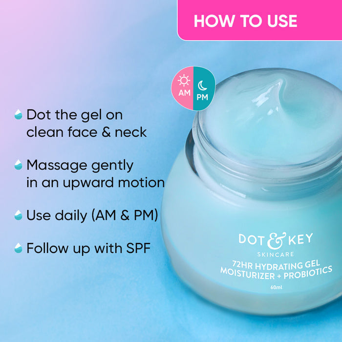 Dot & Key 72HR Hydrating Gel Moisturizer, Pack of 2