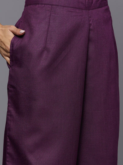 Indyancart IE Women Yoke Design Regular Pure Cotton Kurta with Palazzos & With Dupatta