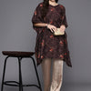 Dhiyona IE Women Bandhani Printed Flared Sleeves Gotta Patti Kaftan Kurta