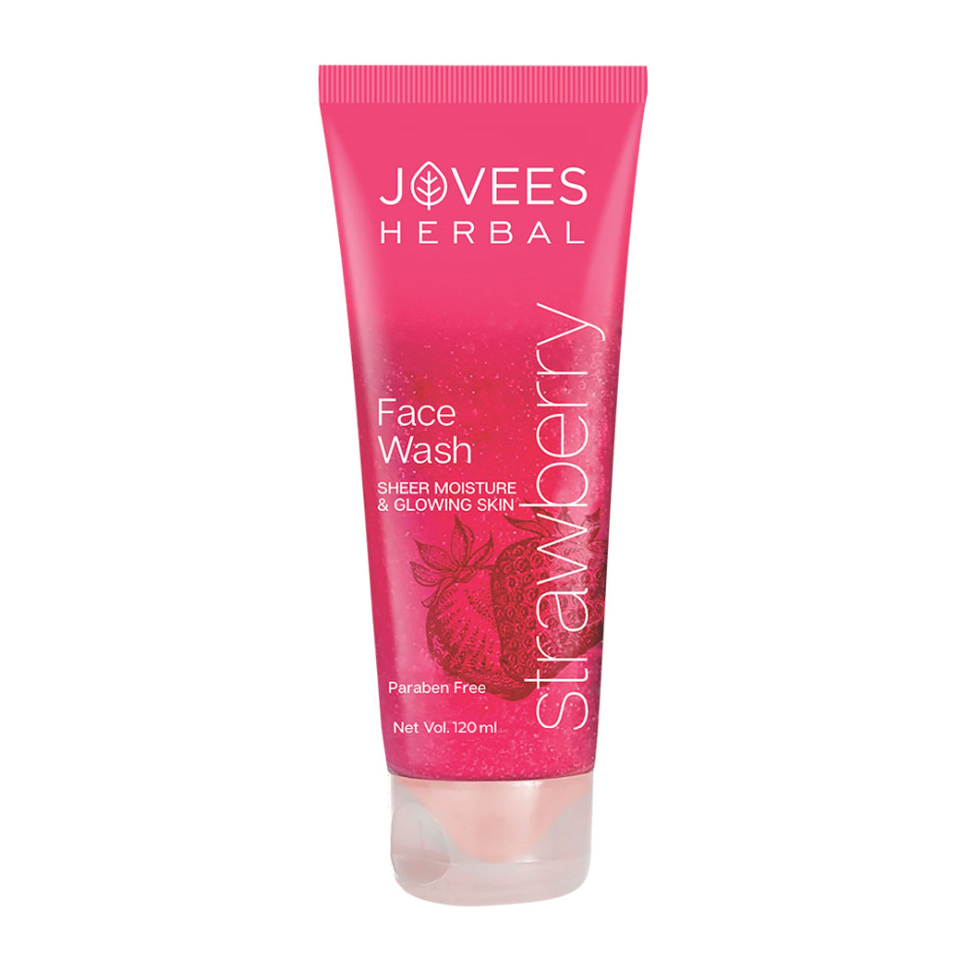 Jovees Herbal Strawberry Face Wash With Strawberry Extracts For Sheer Moisture & Glowing Skin