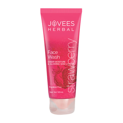 Jovees Herbal Strawberry Face Wash With Strawberry Extracts For Sheer Moisture & Glowing Skin