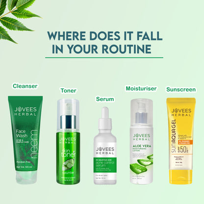 Jovees Herbal Neem Face Wash For Acne And Pimple Care Bright, Clear And Glowing Skin - 120 ml