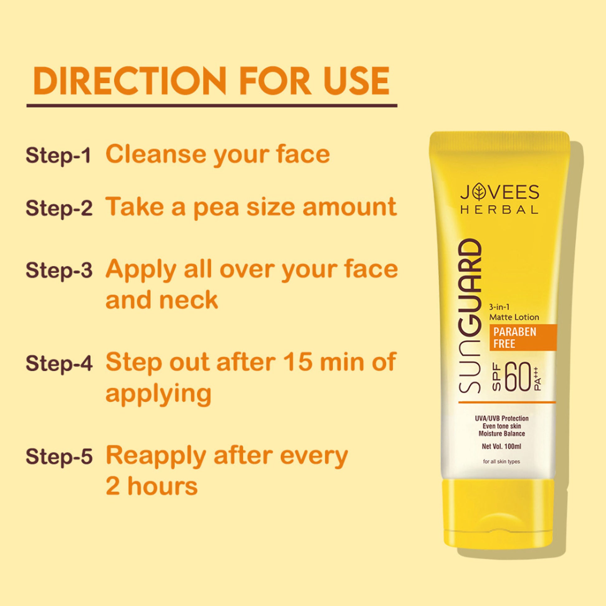 Jovees Herbal Sun Guard Lotion SPF 60 PA++++