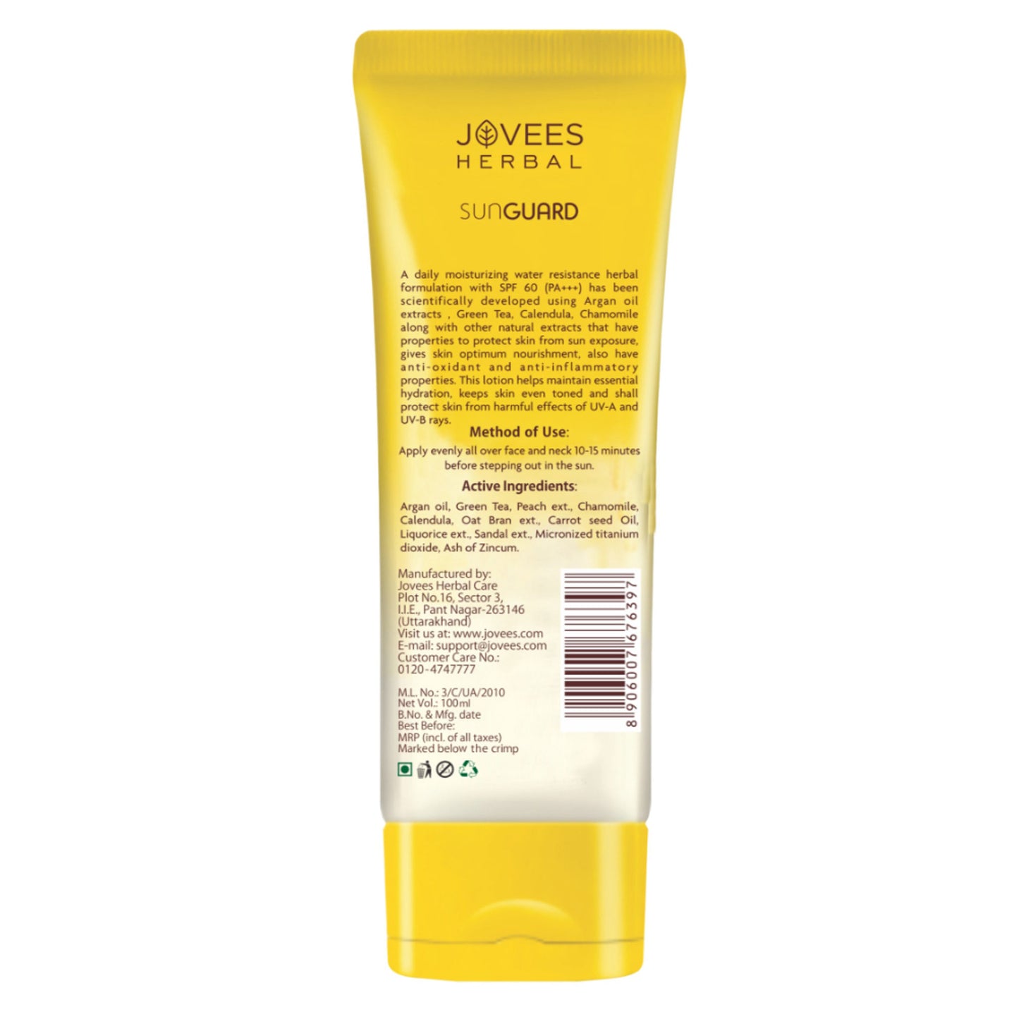 Jovees Herbal Sun Guard Lotion SPF 60 PA++++
