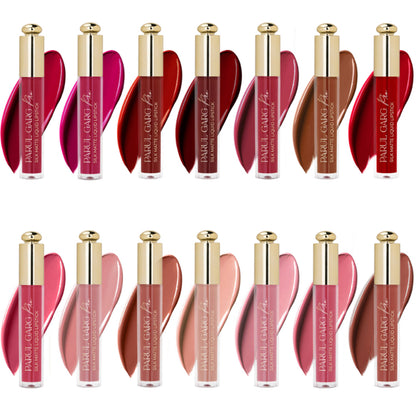 Parul Garg Beauty Ultilmate Silk Matte Liquid Lipstick Collection - Pack Of 14