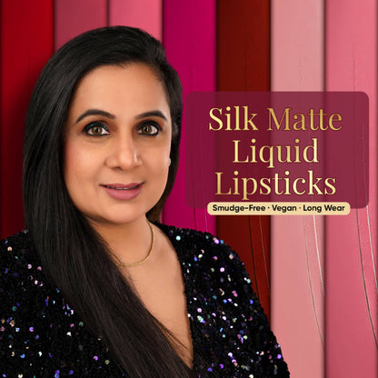 Parul Garg Beauty Ultilmate Silk Matte Liquid Lipstick Collection - Pack Of 14