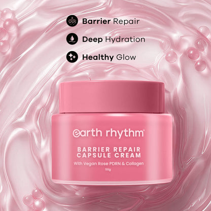 Earth Rhythm Capsule Cream For Barrier Repair With Vegan Rose Pdrn & Collagen