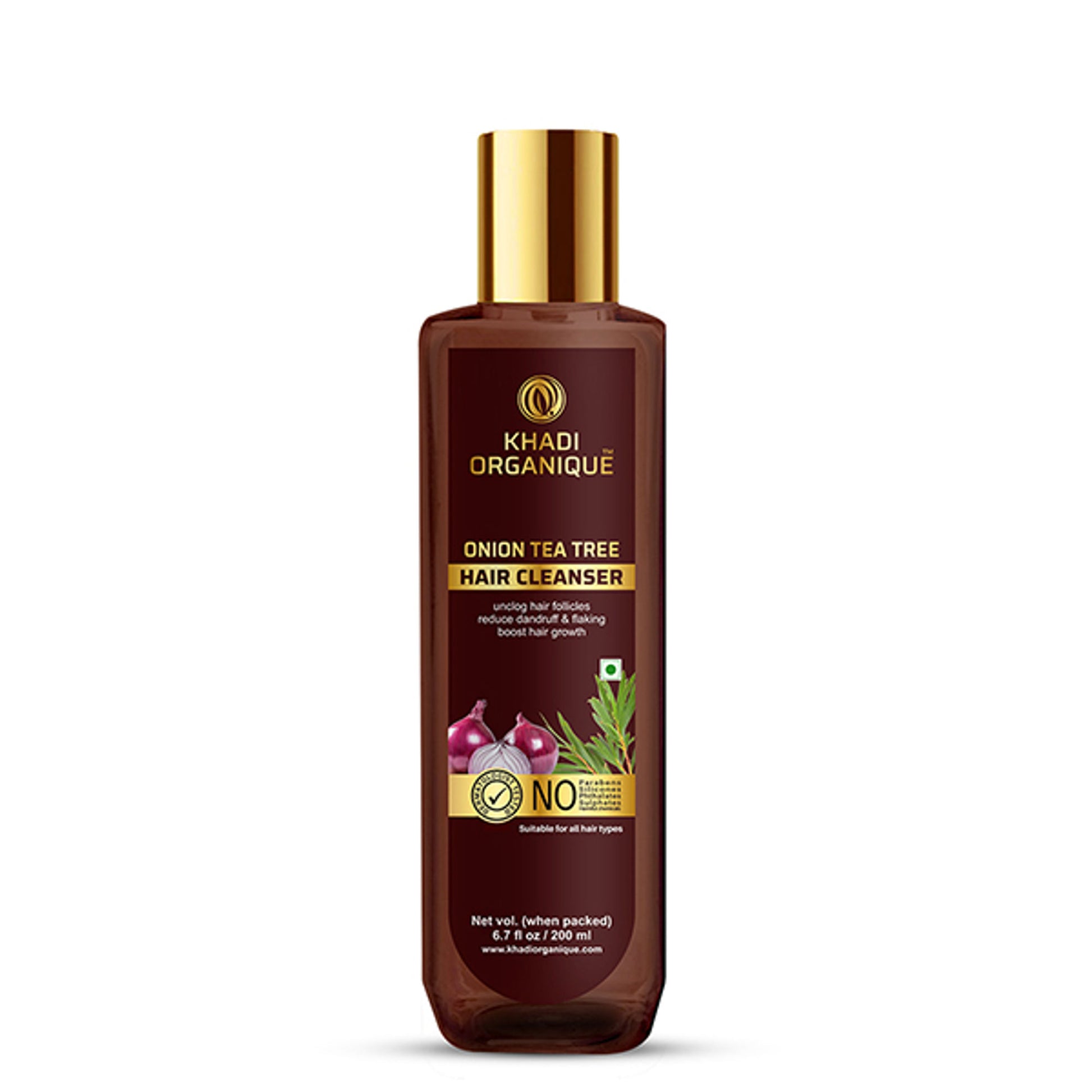 Khadi Organique Onion Tea Tree Hair Cleanser