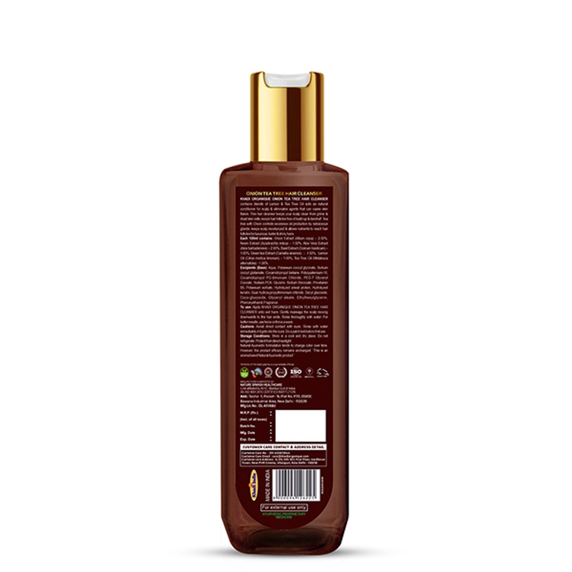 Khadi Organique Onion Tea Tree Hair Cleanser