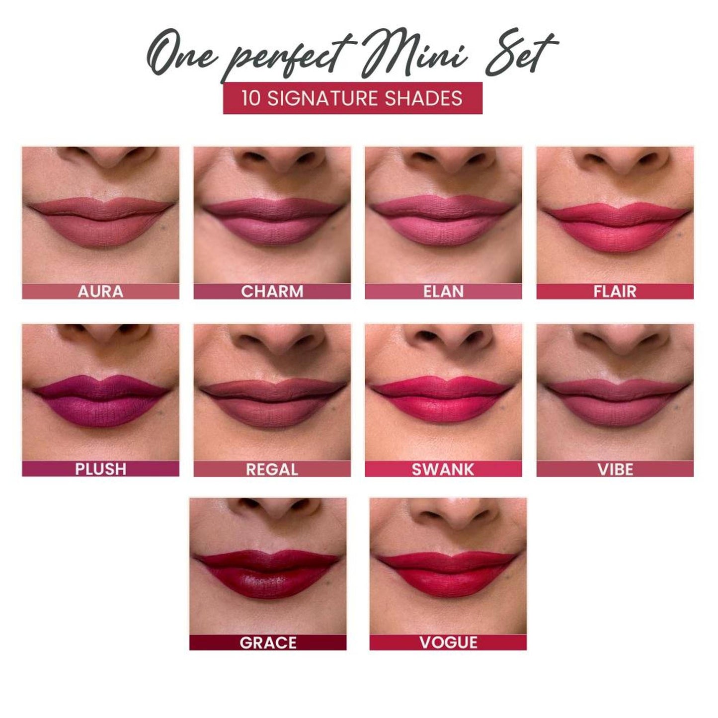 Parul Garg Beauty Ultimate Silk Matte Collection - Pack Of 10