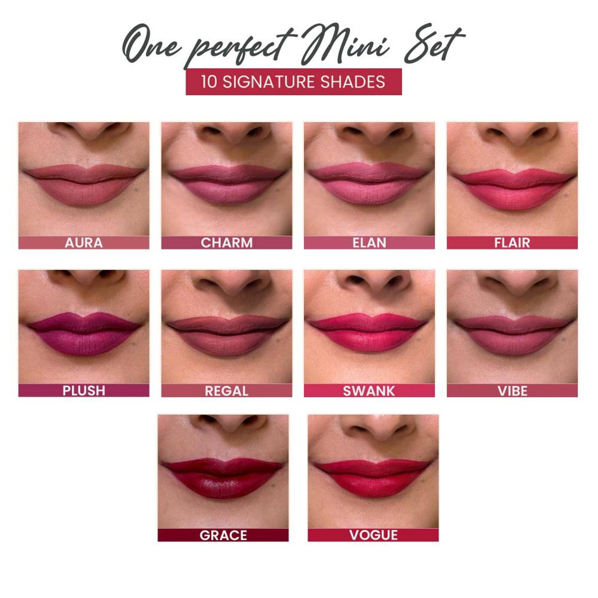 Parul Garg Beauty Ultimate Silk Matte Collection - Pack Of 10