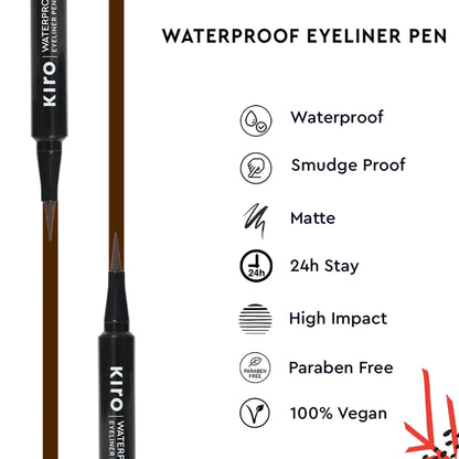 KIRO Waterproof Soft-Matte Eyeliner Pen - 02 Mocha Brown