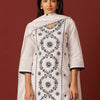 Dhiyona IE Ethnic Motifs Embroidered Thread Work Kurta with Trousers & Dupatta