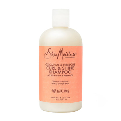 Shea Moisture Coconut & Hibiscus Curl & Shine Shampoo For Curly Hair