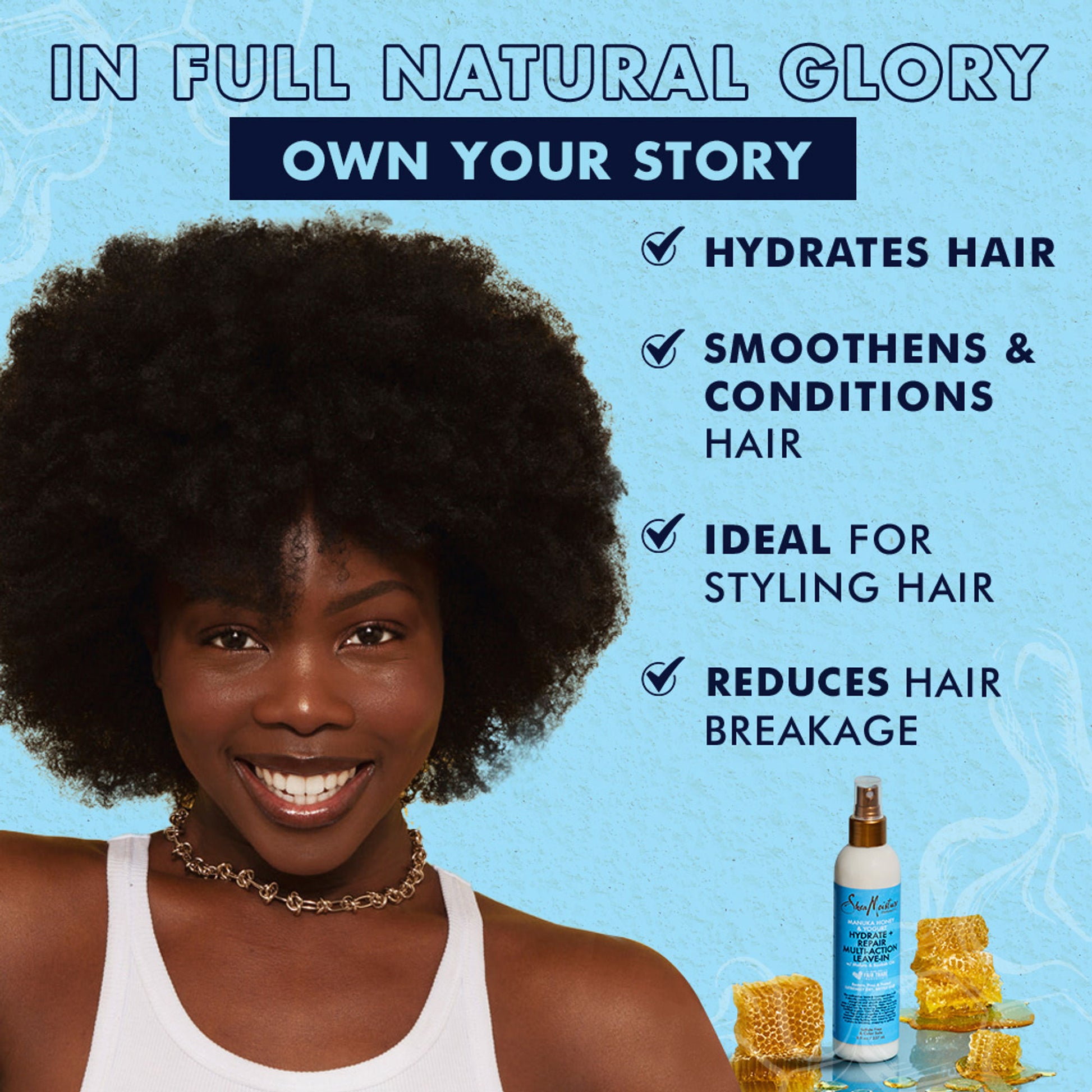 Shea Moisture Hydrate + Repair Multi-Action Leave-In Spray Treatment