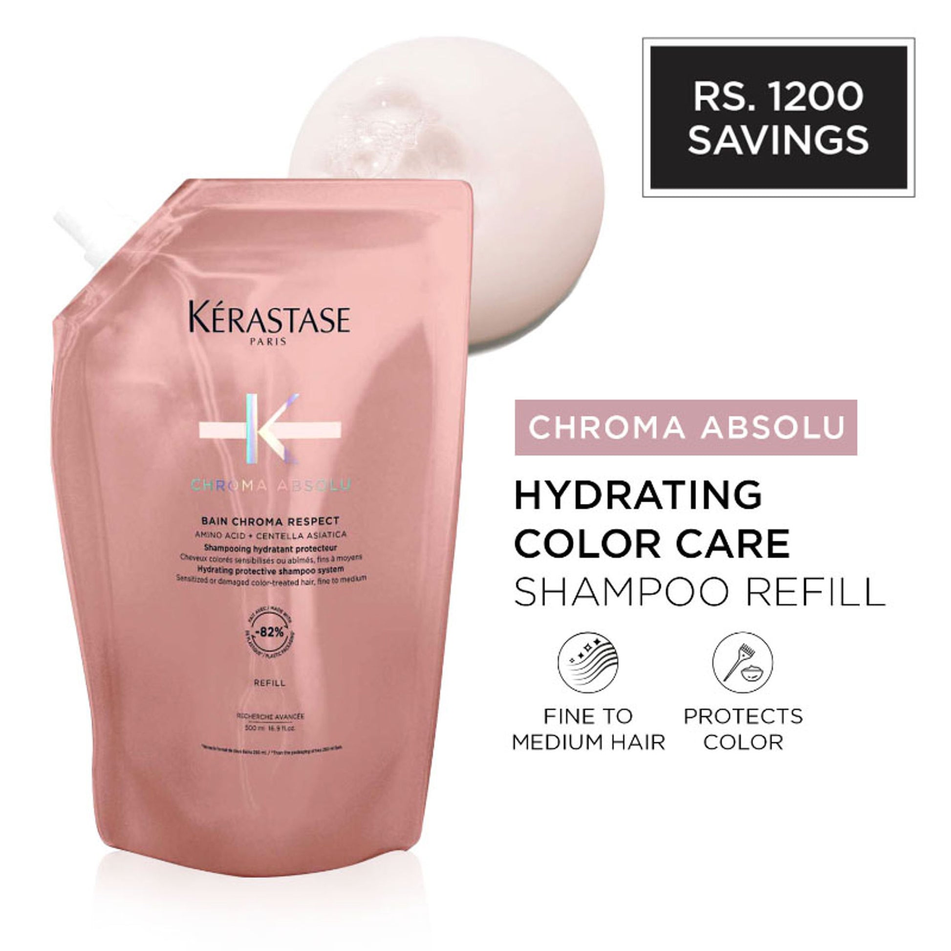 Kérastase Chroma Absolu Respect Shampoo For Colour Protection,Sulphate-Free