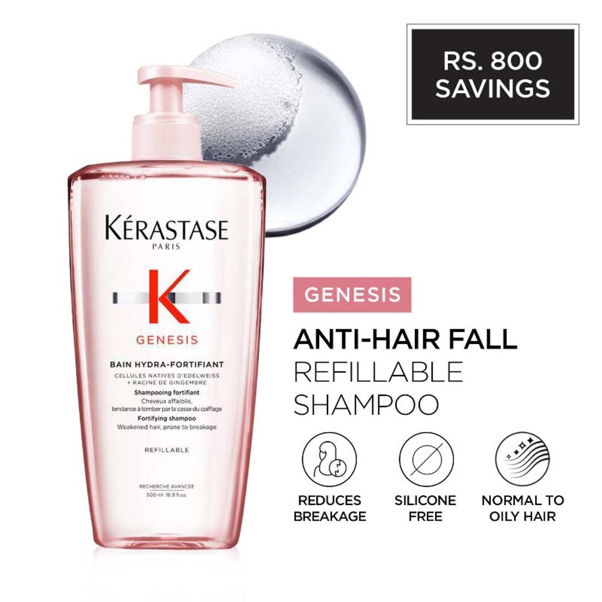 Kerastase Genesis Hydra-Fortifiant Anti-Hair Fall Refillable Shampoo