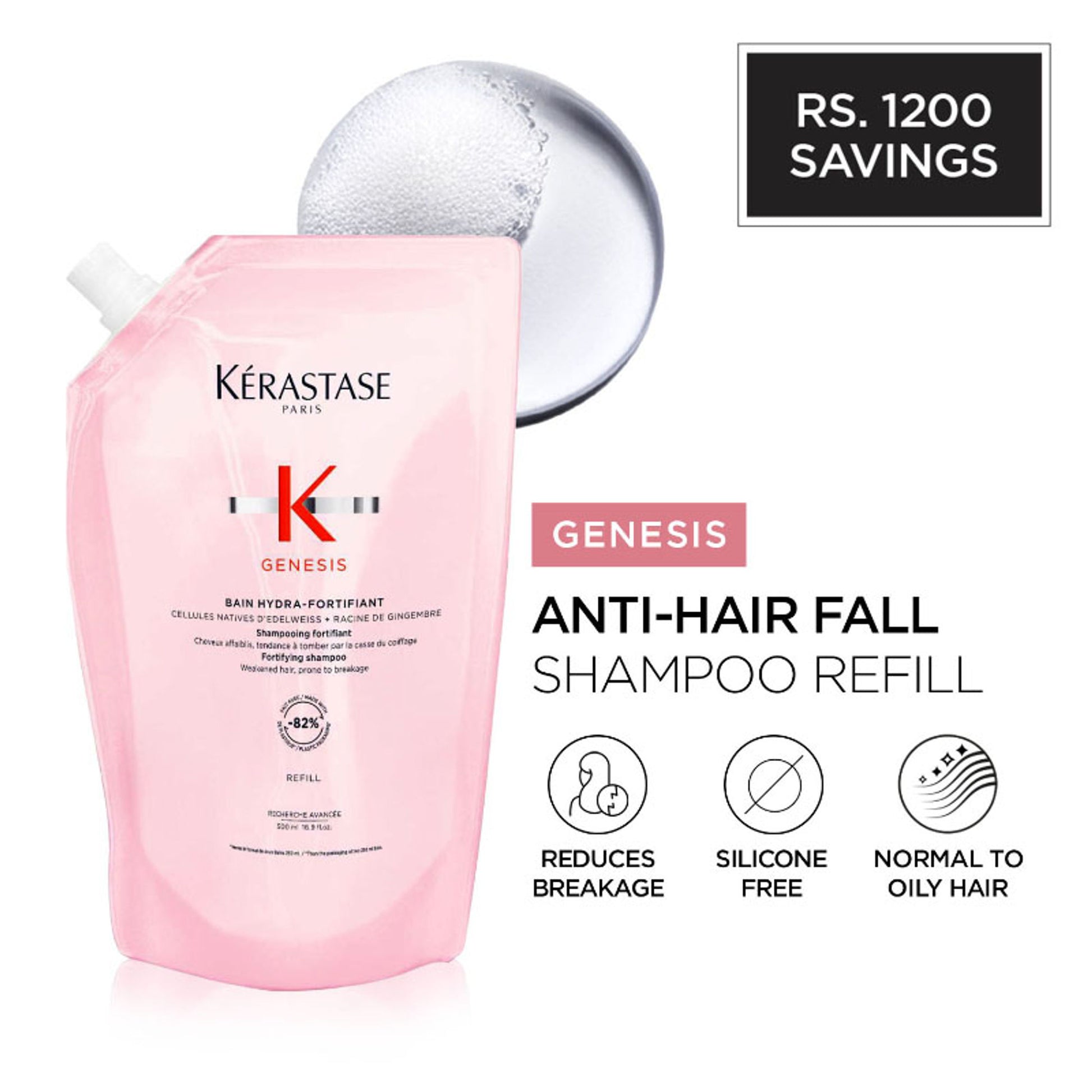 Kérastase Genesis Hydra-Fortifiant Anti Hair Fall Refillable Shampoo