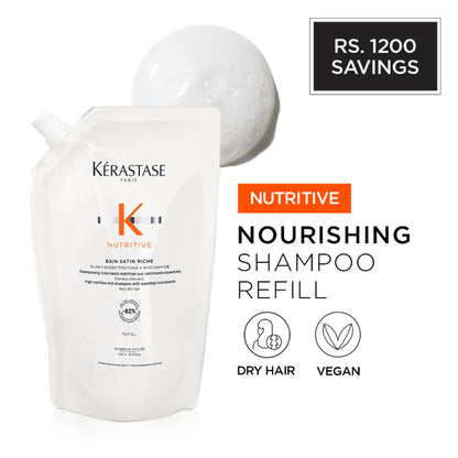 Kérastase Première Shampoo Refill for Damaged Hair 500ml, Sulphate-Free, Infused with Citric Acid