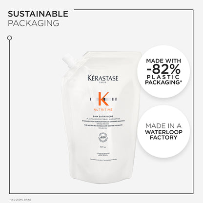 Kérastase Première Shampoo Refill for Damaged Hair 500ml, Sulphate-Free, Infused with Citric Acid