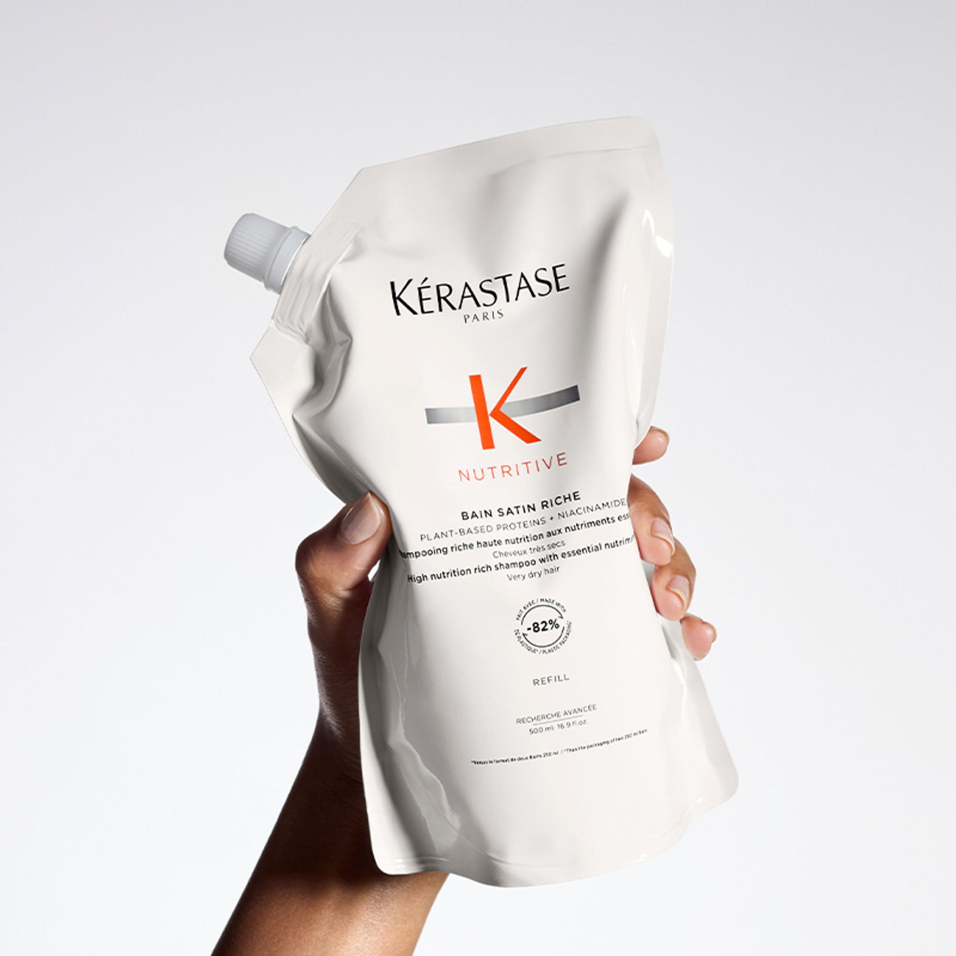 Kérastase Première Shampoo Refill for Damaged Hair 500ml, Sulphate-Free, Infused with Citric Acid
