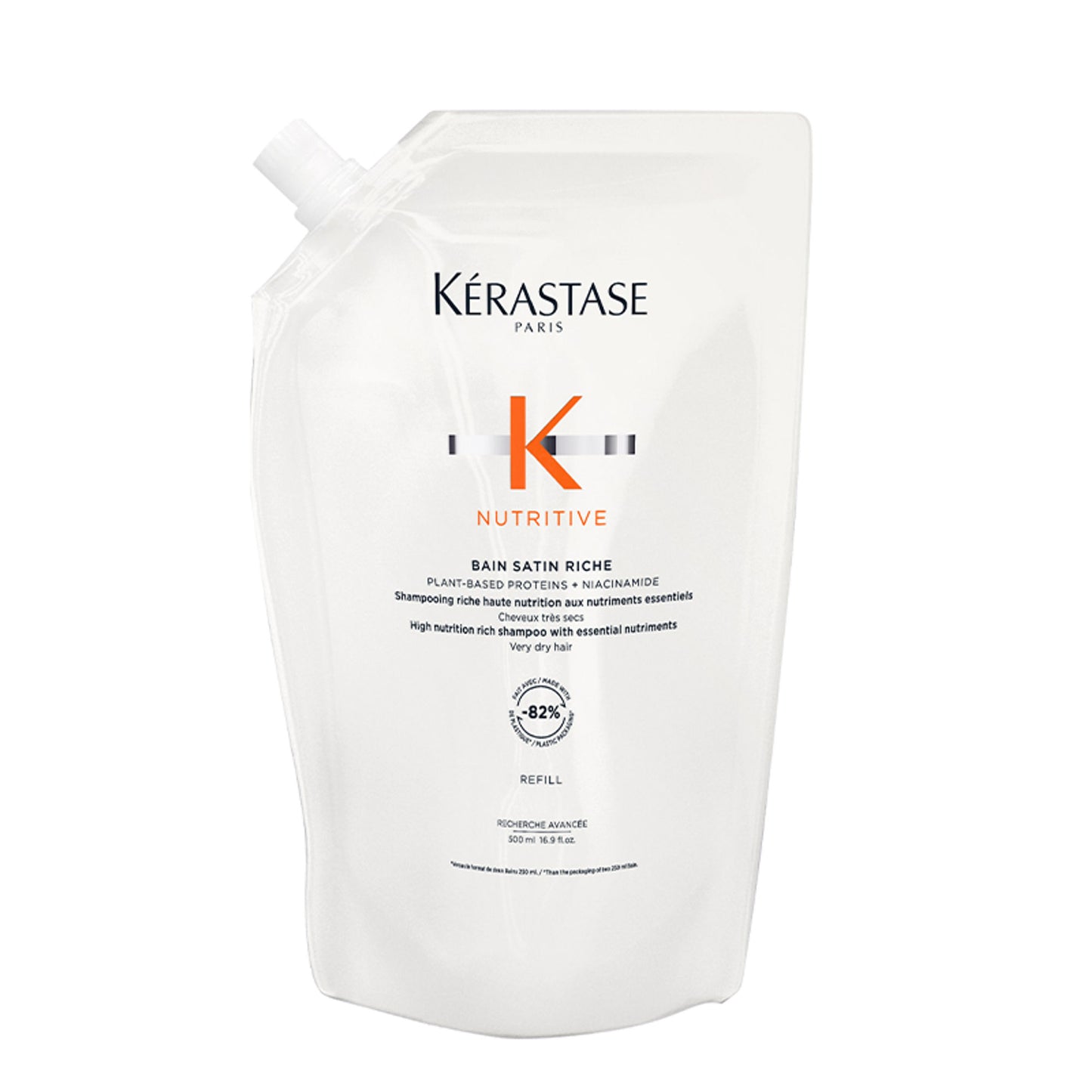 Kérastase Première Shampoo Refill for Damaged Hair 500ml, Sulphate-Free, Infused with Citric Acid